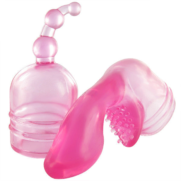 Wand Essentials Battery Wand Tip Kit Pink