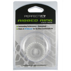 Perfect Fit Ribbed Ring Clear