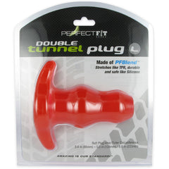 Perfect Fit Double Tunnel Plug Red Large