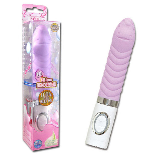 Silicone Benderman - Waterproof Vibrator - Purple